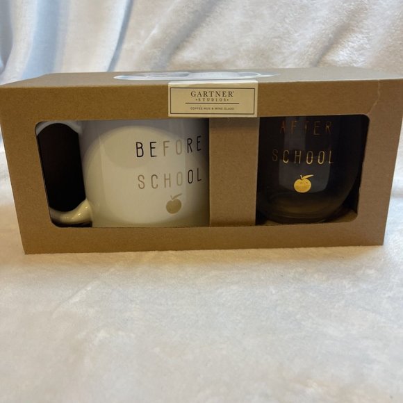 Teacher Gift Before School Coffee Mug Cup After School Wine Glass - Picture 2 of 9